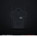 Keep Climbing Co. Wordmark Hoodie — black hoodie with small left-chest wordmark and orange rung bar